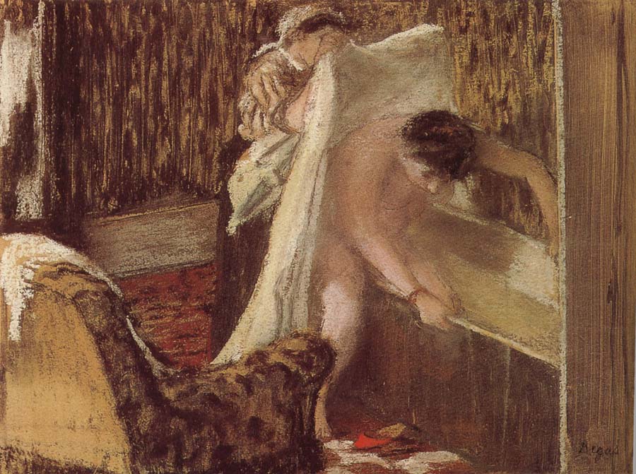 woman after bath